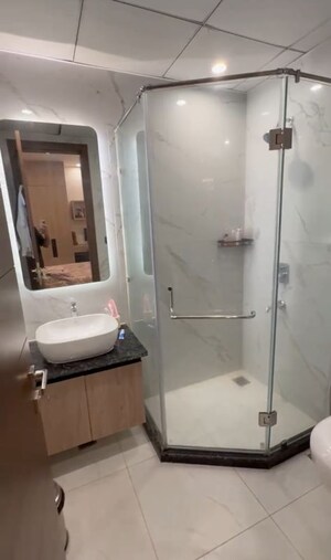Bathroom in 3 BHK Apartment at Raj One Good Earth, Sector 71 – for Rent