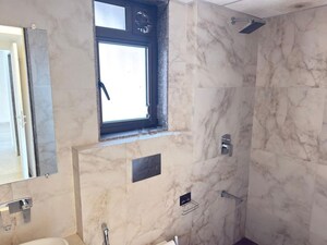 Bathroom in 2 BHK Apartment at Adani Ten BKC, Bandra East – for Rent