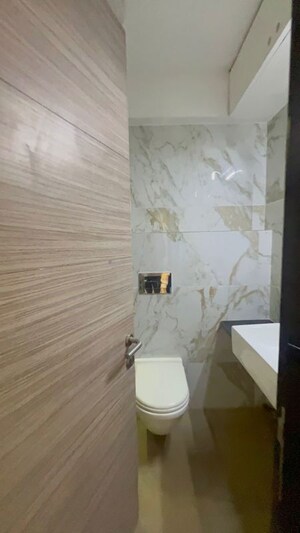 Bathroom in 2 BHK Apartment at Group Seven Rushi Heights, Goregaon East – for Rent