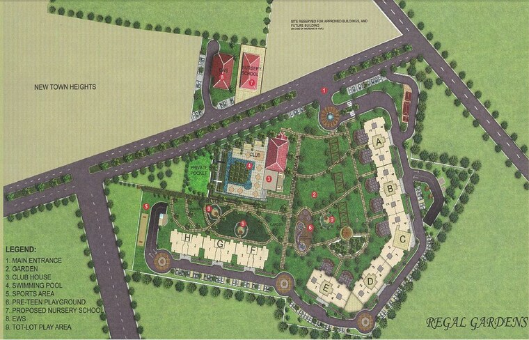 Master Plan, dlf-regal-gardens 3 Bedroom 1778 Sq.Ft. Apartment In Sector 90 Gurgaon 10089398