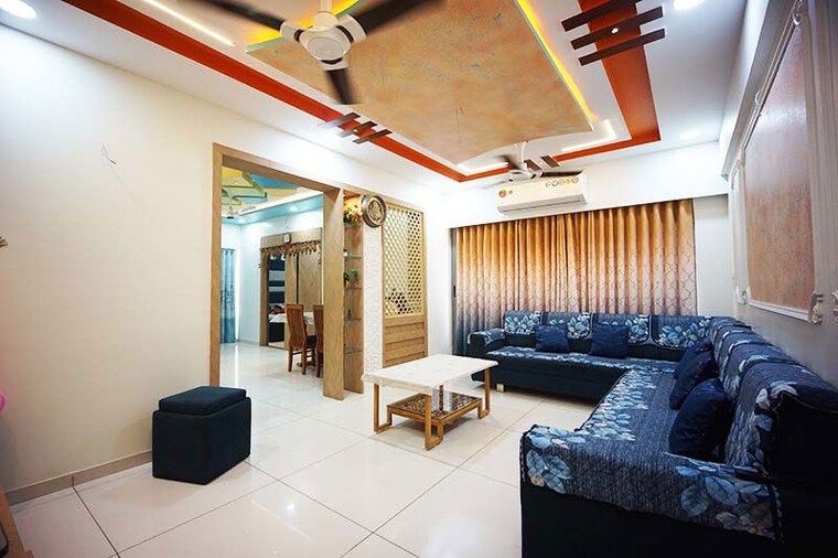 Living Room, aaryan-city 3 Bedroom 233 Sq.Yd. Apartment In Gota Ahmedabad 10560913