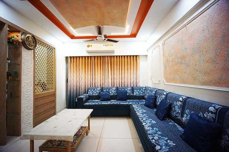 Living Room, aaryan-city 3 Bedroom 233 Sq.Yd. Apartment In Gota Ahmedabad 10560913