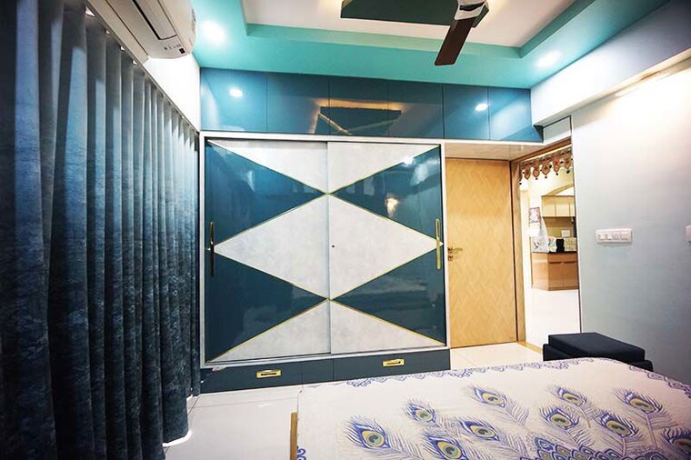Bedroom, aaryan-city 3 Bedroom 233 Sq.Yd. Apartment In Gota Ahmedabad 10560913