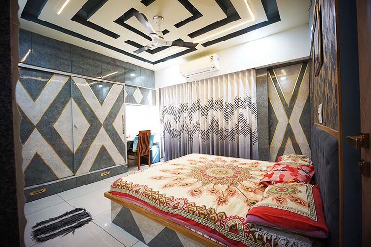Bedroom, aaryan-city 3 Bedroom 233 Sq.Yd. Apartment In Gota Ahmedabad 10560913