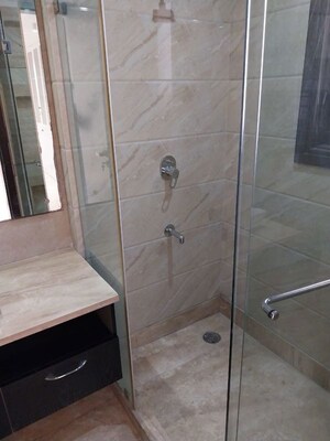 Bathroom in 4 BHK Builder Floor at Safdarjung Enclave – for Rent