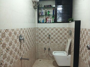 Bathroom in 2 BHK Apartment at Buddhadev Vihar, Manpada – for Rent