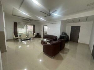 Living Room in 4 BHK Apartment at Vamsiram Jyothi Elite, Madhapur – for Rent
