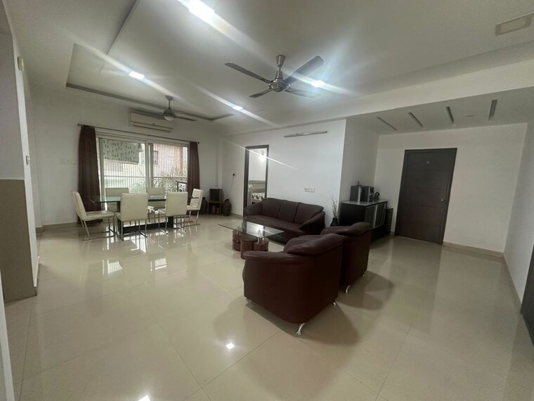 Living Room, vamsiram-jyothi-elite 4 Bedroom 3000 Sq.Ft. Apartment In Madhapur Hyderabad 10561170