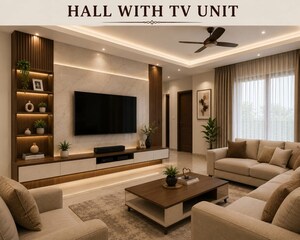 Living Room in 4 BHK Villa at Saibaba Colony – for Sale