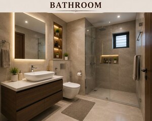 Building Lobby in 4 BHK Villa at Saibaba Colony – for Sale