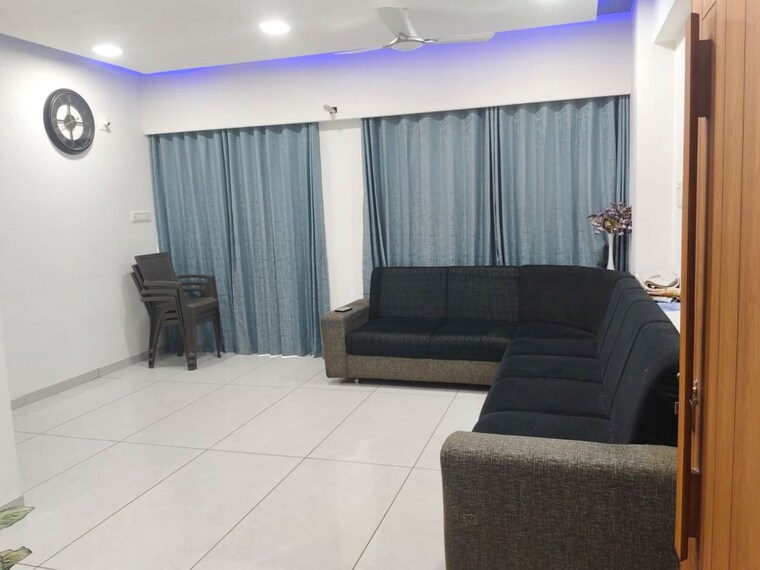 Living Room, sangani-shaligram-lakeview 2 Bedroom 799 Sq.Ft. Apartment In Near Vaishno Devi Circle On Sg Highway Ahmedabad 10561262