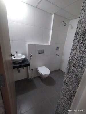 Bathroom in 1 BHK Apartment at Godrej Nirvaan, Themghar – for Rent