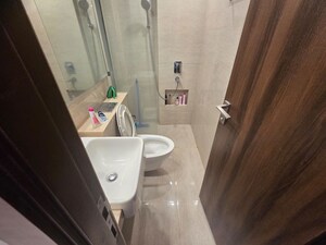 Bathroom in 1 BHK Apartment at Hiranandani Regent Hill, Powai – for Rent