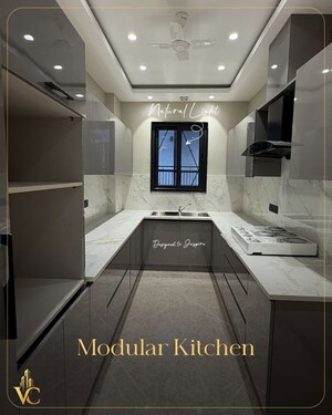 Kitchen in 3 BHK Builder Floor at Ansal Sushant Apartments, Sushant Lok I – for Rent