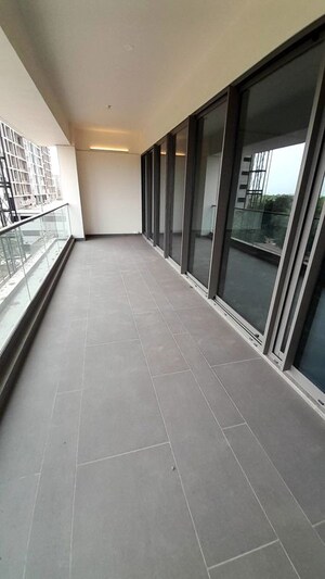 Balcony in 4 BHK Apartment at Times 104, Thaltej – for Rent