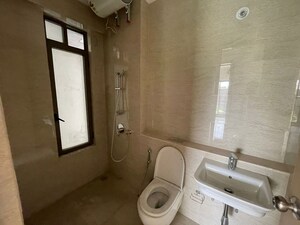 Bathroom in 3 BHK Apartment at Adani Ten BKC, Bandra East – for Rent