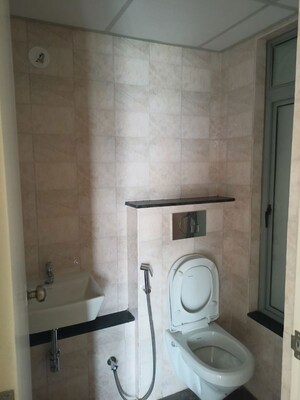 Bathroom in 1 BHK Apartment at Mahindra Happinest Tathawade Phase 1, Tathawade – for Rent
