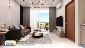 Living Room in 2 BHK Apartment at Aparna Cyber Heights, Osman Nagar – for Sale