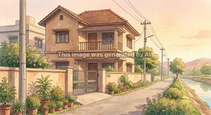  Independent House – Exterior View View at Cycle Colony - for Sale