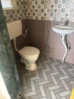 Bathroom in 3 BHK Apartment at Pinnac Gangotri, Aundh – for Rent