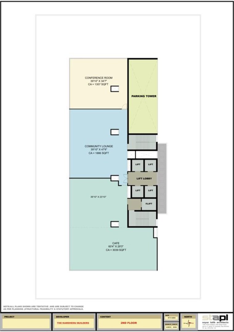 Floor Plan, kaamdhenu-growth-master Commercial Office Space 1040 Sq.Ft. In Nerul Navi Mumbai 10561776