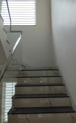Staircase in 4 BHK Villa at Rajapushpa Open Skies, Kokapet – for Rent