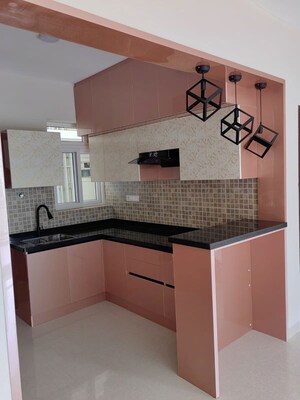 Kitchen in 3 BHK Apartment at SJR Blue Waters, Off Sarjapur Road – for Rent