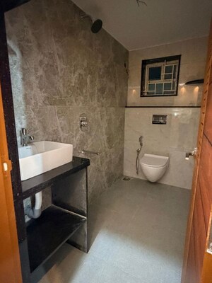 Bathroom in 3 BHK Apartment at Cleartitle Green Valley, Begur Road – for Rent