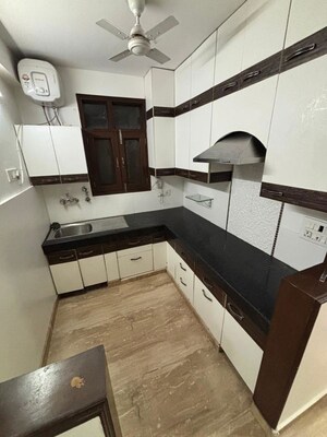 Kitchen in 2 BHK Builder Floor at Malviya Nagar – for Rent