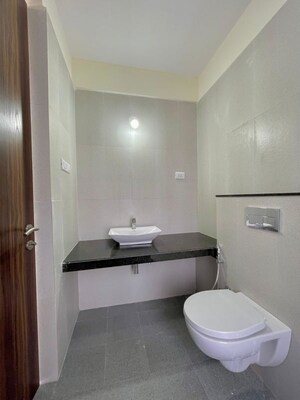 Bathroom in 3 BHK Apartment at Sheth Zuri, Laxmi Nagar – for Rent