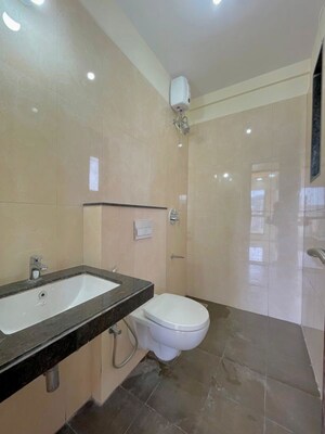 Bathroom in 3 BHK Apartment at Sheth Zuri, Laxmi Nagar – for Rent