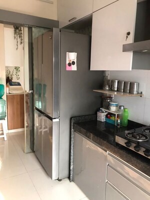 Kitchen in 3 BHK Apartment at Rustomjee Urbania Azziano, Thane West – for Rent