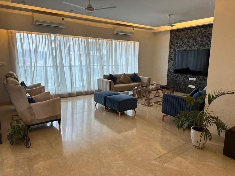Living Room, sheth-avalon 4 Bedroom 2100 Sq.Ft. Apartment In Laxmi Nagar Thane 10561966