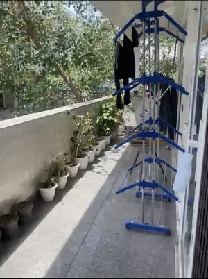 Balcony in 4 BHK Builder Floor at Shanti Kunj – for Rent