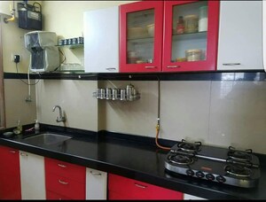 Kitchen in 2 BHK Apartment at Mahavir Universe, Bhandup West – for Rent