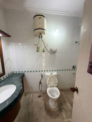 Bathroom in 2 BHK Builder Floor at East Of Kailash – for Rent
