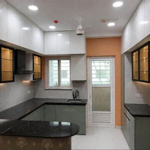 Kitchen in 3 BHK Apartment at Vajra Jasmine County, Gachibowli – for Rent