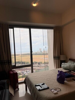 Living Room in 2.5 BHK Apartment at Prescon Midtown Bay, Mahim West – for Rent
