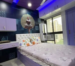 Bedroom in 1 BHK Apartment at Lodha Crown Quality Homes, Majiwada – for Rent
