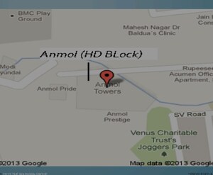  Office Space – Map Location View at The Wadhwa Anmol Pride, Goregaon West - for Sale