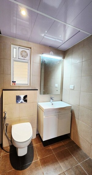 Bathroom in 4 BHK Apartment at Adarsh Greens, Kogilu – for Rent