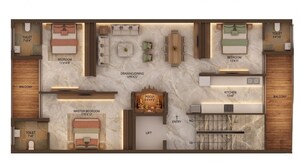 Floor Plan in 3 BHK Builder Floor at Sector 85 – for Sale