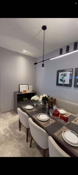Dining area in 3 BHK Apartment at Rustomjee Verdant Vistas, Majiwada – for Sale
