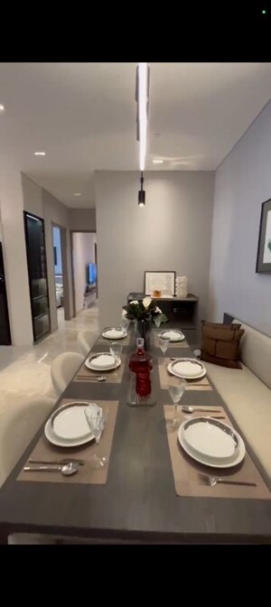 Dining area in 3 BHK Apartment at Rustomjee Verdant Vistas, Majiwada – for Sale