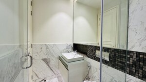 Bathroom in 2 BHK Apartment at Bhartiya Leela Residences, Thanisandra Main Road – for Rent