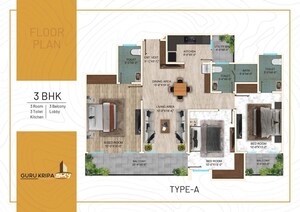 Floor Plan in Studio Apartment at Sunrakh Bangar – for Sale