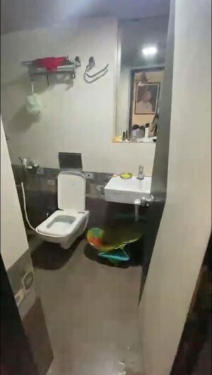 Bathroom in 2 BHK Apartment at Maharaja Retreat CHS, Goregaon East – for Rent