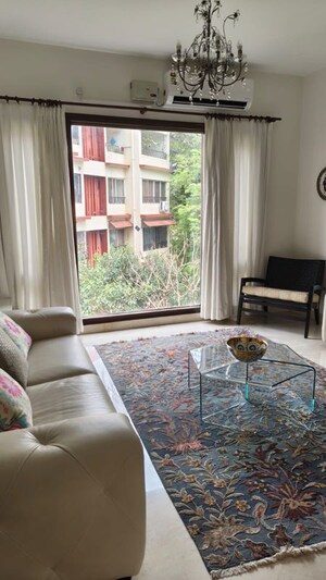 Living Room in 3 BHK Apartment at Brigade Odyssey, Richards Town – for Rent
