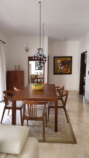 Living Room in 3 BHK Apartment at Brigade Odyssey, Richards Town – for Rent