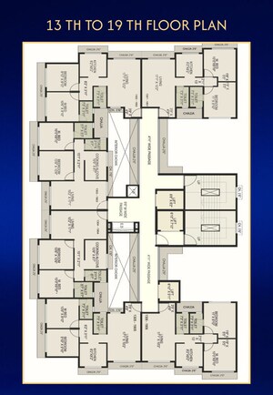 Floor Plan in 2 BHK Apartment at Kalamboli – for Sale